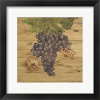 Grape Crate III Framed Print