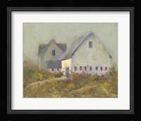 White Barn I Framed Print