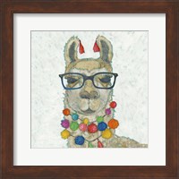 Llama Love with Glasses I Fine Art Print