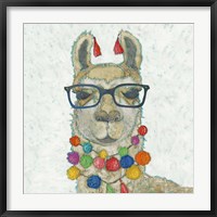 Llama Love with Glasses I Fine Art Print
