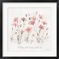 Wildflowers III Pink Mothers Fine Art Print
