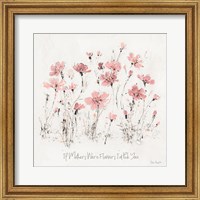 Wildflowers III Pink Mothers Fine Art Print