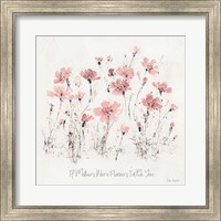 Wildflowers III Pink Mothers Fine Art Print