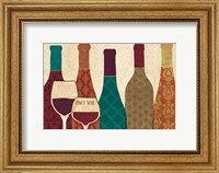 Wine Collage I with Glassware Fine Art Print