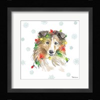 Holiday Paws IX Framed Print