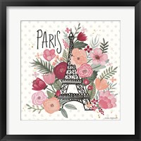 Paris is Blooming II Framed Print