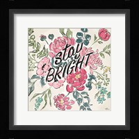 Live in Bloom III Framed Print