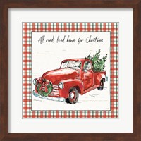 Holiday on the Farm VI Plaid Fine Art Print