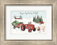 Holiday on the Farm I Farmy and Bright Fine Art Print