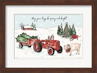 Holiday on the Farm I Farmy and Bright Fine Art Print