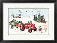 Holiday on the Farm I Farmy and Bright Framed Print