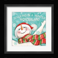 Let it Snow V Eyes Open Framed Print