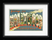 Greetings from Hollywood v2 Framed Print