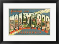 Greetings from Hollywood v2 Framed Print