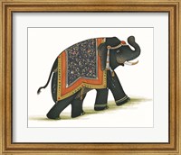 India Elephant I Light Crop Fine Art Print