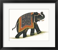 India Elephant I Light Crop Framed Print