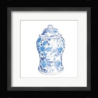 Ginger Jar VI on White Framed Print