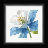 Blue and Green Garden VI Framed Print