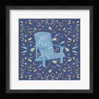 Otomi Lake IV Dark Framed Print