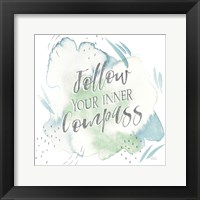 Wonderful World VI Blue Green Framed Print