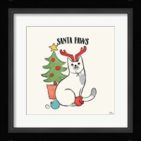 Santa Paws V Framed Print