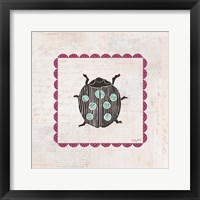 Ladybug Stamp Bright Fine Art Print