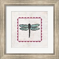 Dragonfly Stamp Bright Fine Art Print