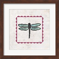 Dragonfly Stamp Bright Fine Art Print