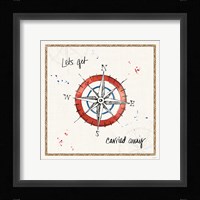 Coastal Buoys V Framed Print