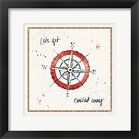 Coastal Buoys V Framed Print