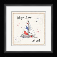 Coastal Buoys III Framed Print