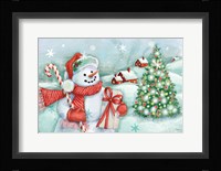 Classic Snowmen I Framed Print