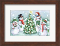 Classic Snowmen IV Fine Art Print