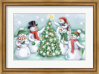 Classic Snowmen IV Fine Art Print