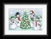 Classic Snowmen IV Framed Print
