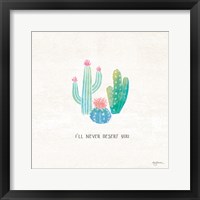 Bohemian Cactus VII Framed Print