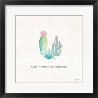 Bohemian Cactus IX Framed Print