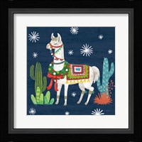 Lovely Llamas V Christmas Framed Print
