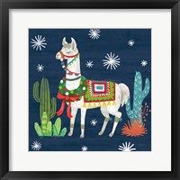 Lovely Llamas V Christmas Framed Print