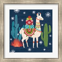 Lovely Llamas II Christmas Fine Art Print