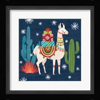 Lovely Llamas II Christmas Framed Print