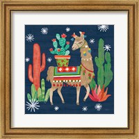 Lovely Llamas III Christmas Fine Art Print