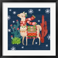 Lovely Llamas IV Christmas Fine Art Print