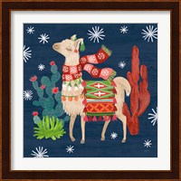 Lovely Llamas IV Christmas Fine Art Print