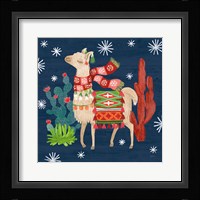 Lovely Llamas IV Christmas Fine Art Print