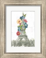 Floral Eiffel Tower Fine Art Print