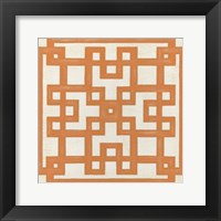 Maze Motif I Framed Print