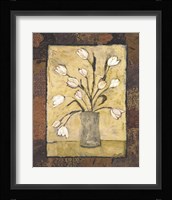 Blooms in Border I Framed Print