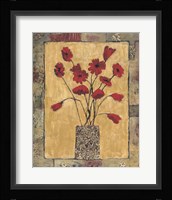 Blooms in Border III Framed Print