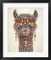 Hippie Llama II Fine Art Print